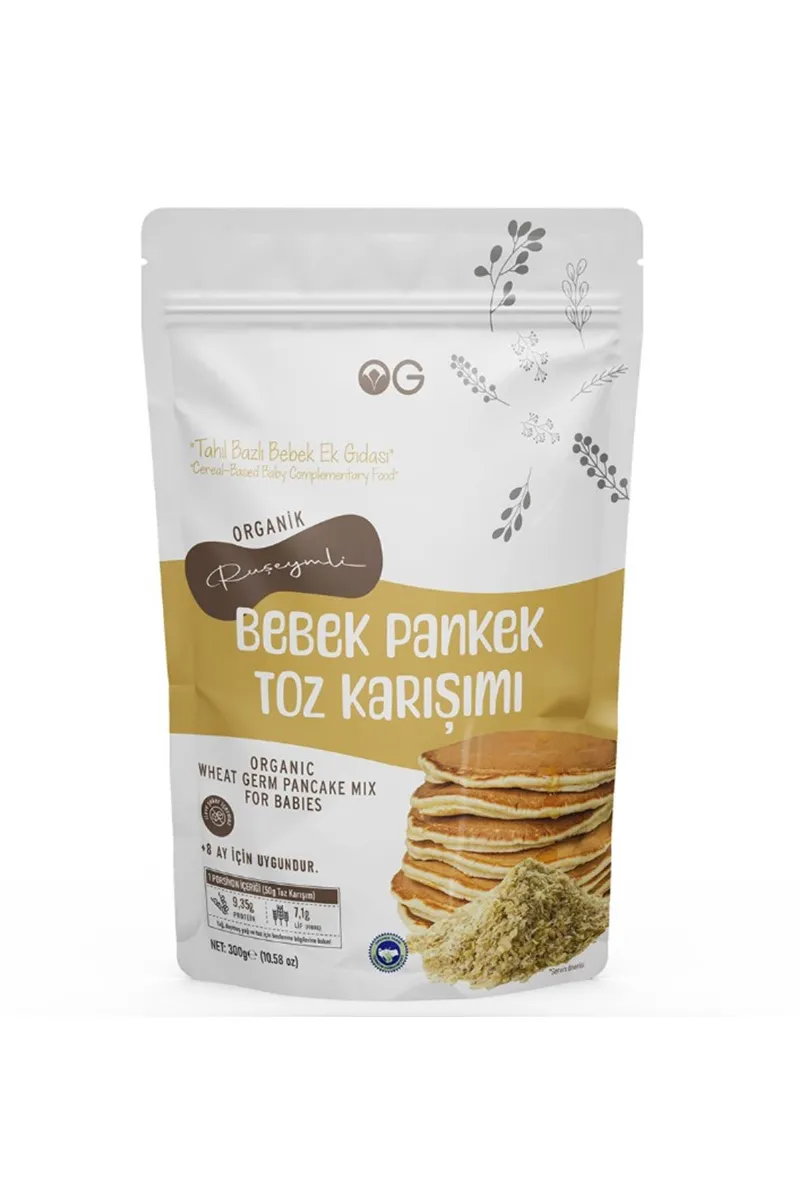OG Natural Organik Ruşeymli Bebek Pankek Toz Karışımı 300 Gr