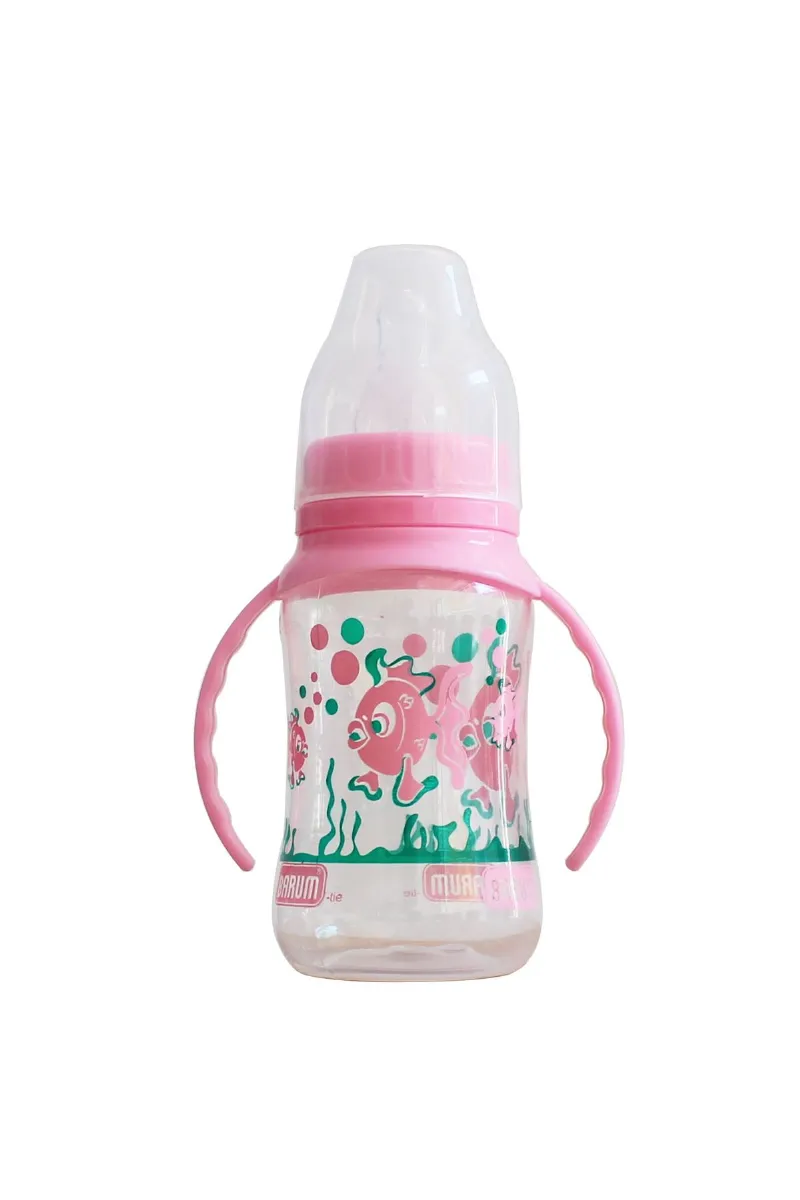 Barum Pembe Balıklı Kulplu Biberon 150 ml