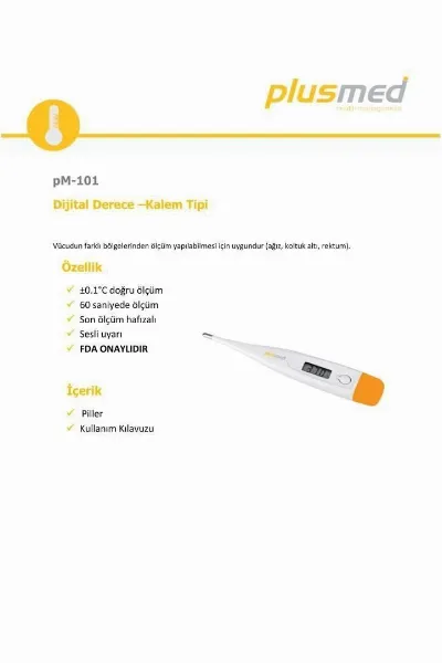 Plusmed PM-101 Dijital Ateş Ölçer