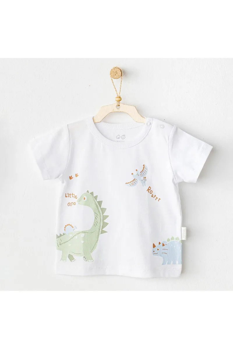Andywawa AC25978 Casual Bebek Tshırt White