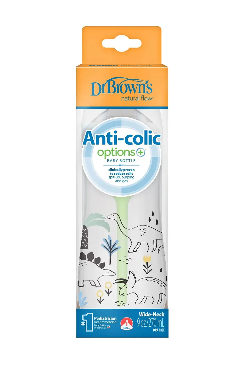 Dr.Brown's Geniş Ağız PP Antikolik Options Biberon  270 ml Erkek