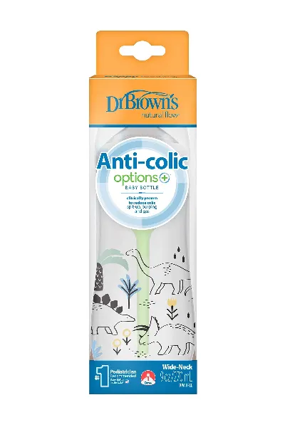 Dr.Brown's Geniş Ağız PP Antikolik Options Biberon  270 ml Erkek