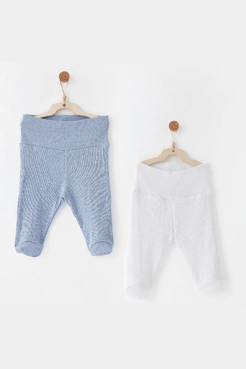Andywawa AC26764 Special Modal 2li Pantolon Blue White