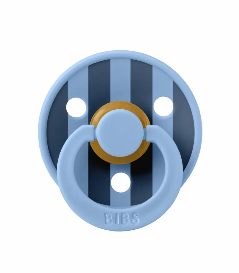 Bibs Studio Colour Block Kauçuk Emzik 0-6 Ay Sky Blue