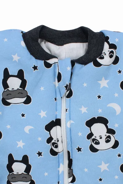 Erkek Çocuk Mavi Panda Yıldız Desenli Uyku Tulumu 2.5 TOG