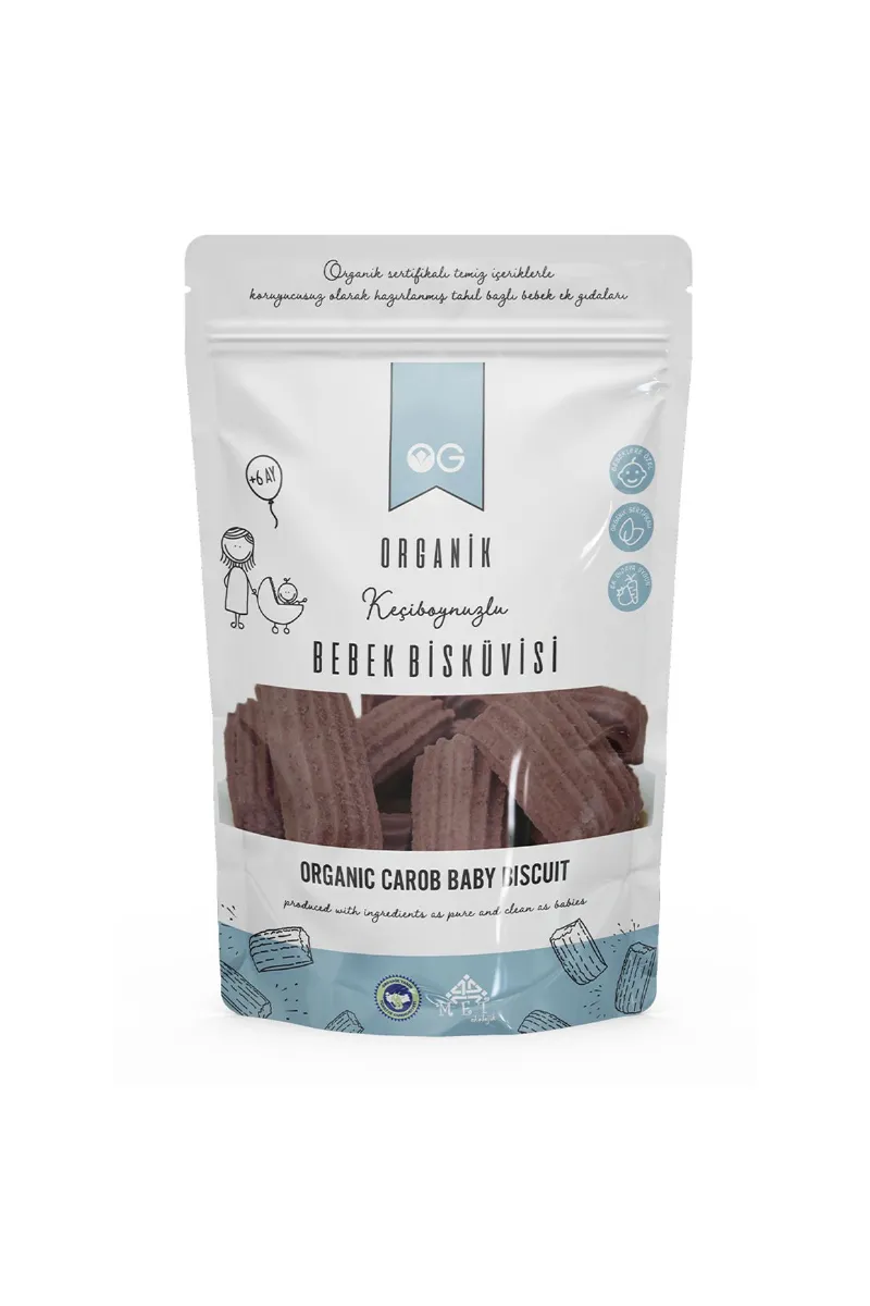OG Natural Organik Keçiboynuzlu Bebek Bisküvisi 150gr