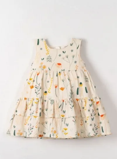 NK Sunflower Elbise 71603 Krem
