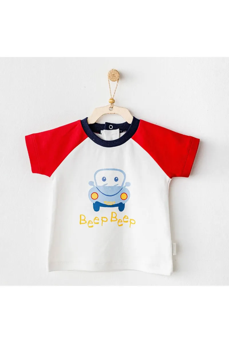 Andywawa AC25976 Casual Bebek Tişört White