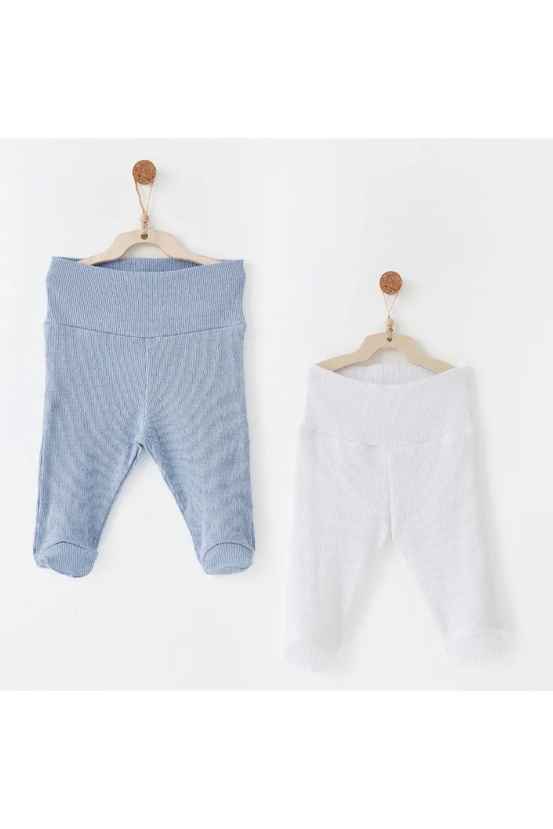 Andywawa AC26764 Special Modal 2li Pantolon Blue White