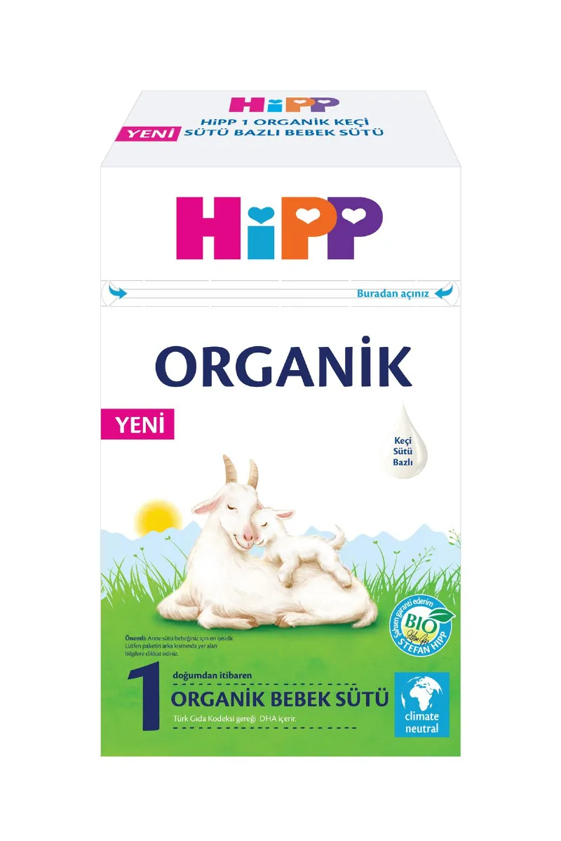 Hipp 1 Organik Keçisütü Bazlı Bebek Sütü 400 Gr