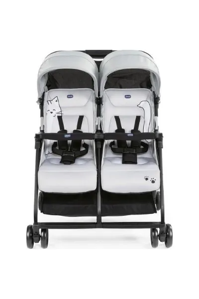 Chicco Ohlala Twin İkiz Bebek Arabası Silver