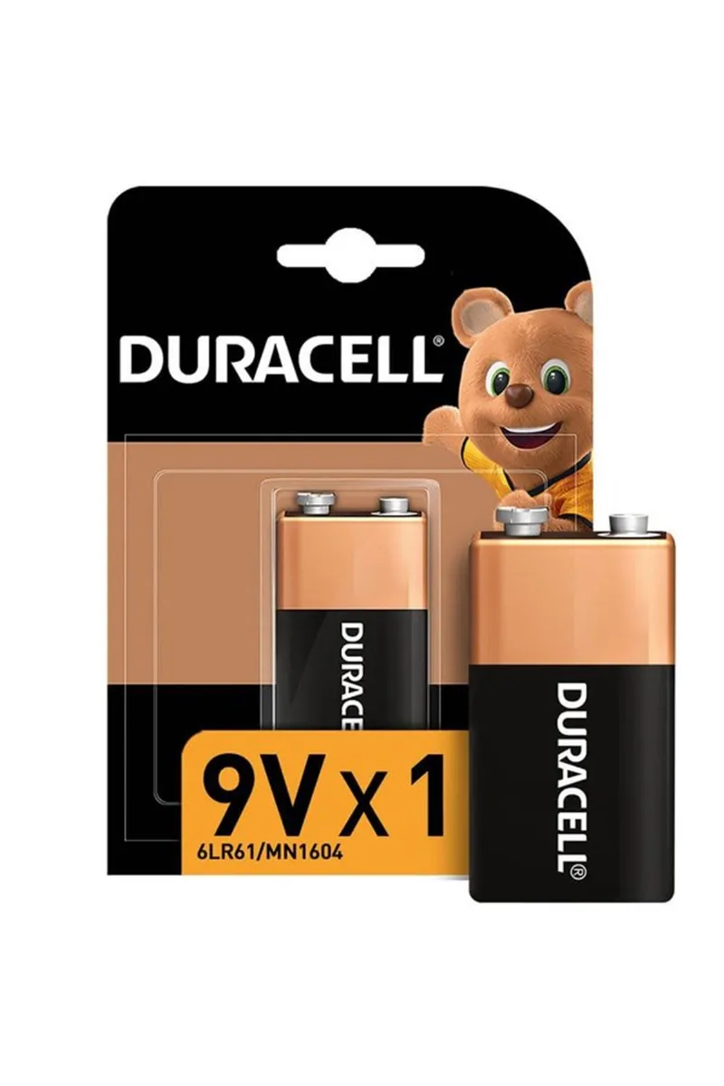 Duracell Basic 9 Volt Pil Tekli