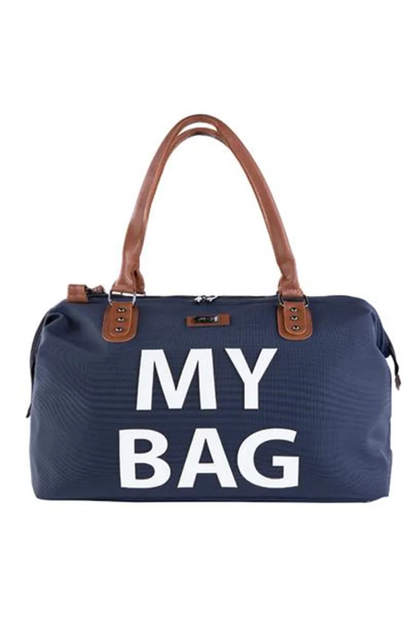 M&Y My Bag Deri Anne Bebek Bakım Çantası 7070 Lacivert