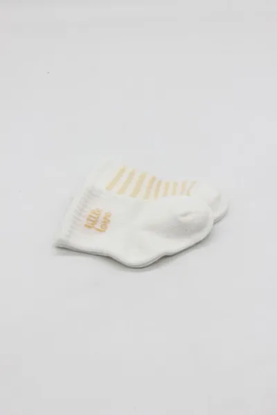 Bistyle Little Girl Penye Soket Çorap 2li 10139 Ekru Somon