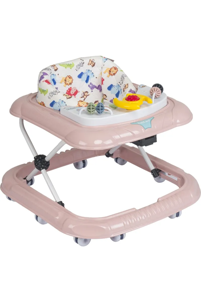 Unisex Hayvan Desenli Pudra Desenli Piyona Tuşlu Melodili Yürüteç