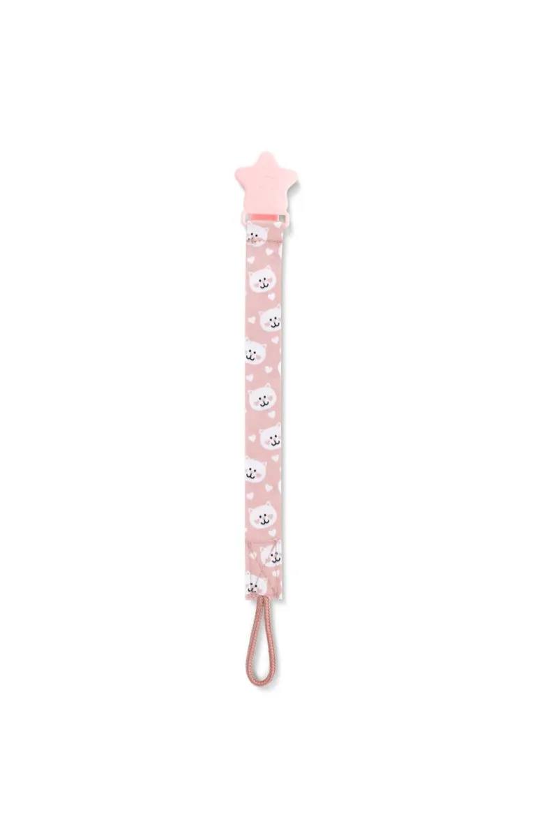 BabyJem Emzik Tutacağı Desenli 427 Pembe Ayıcık