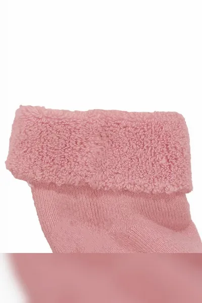 Unisex Pembe Kıvrık Sweet Kaydırmaz Taban Havlu Çorap