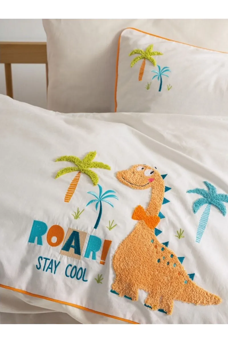 Cotton Box Punch Ranforce Nakışlı Bebek Nevresim Takımı Kiddo