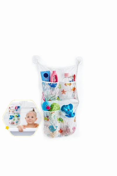 BabyJem Bebek Banyo Oyuncak Torbası 469 Beyaz