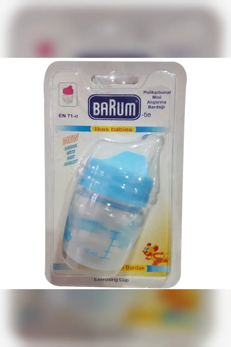 Barum Polikarbonat Mini Alıştırma Bardağı Mavi