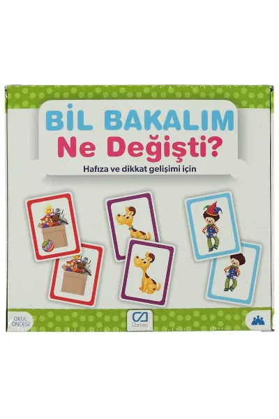 Games Bil Bakalım Ne Değişti? Hafıza ve Dikkat Gelişim Kartı 55 Kart 5109