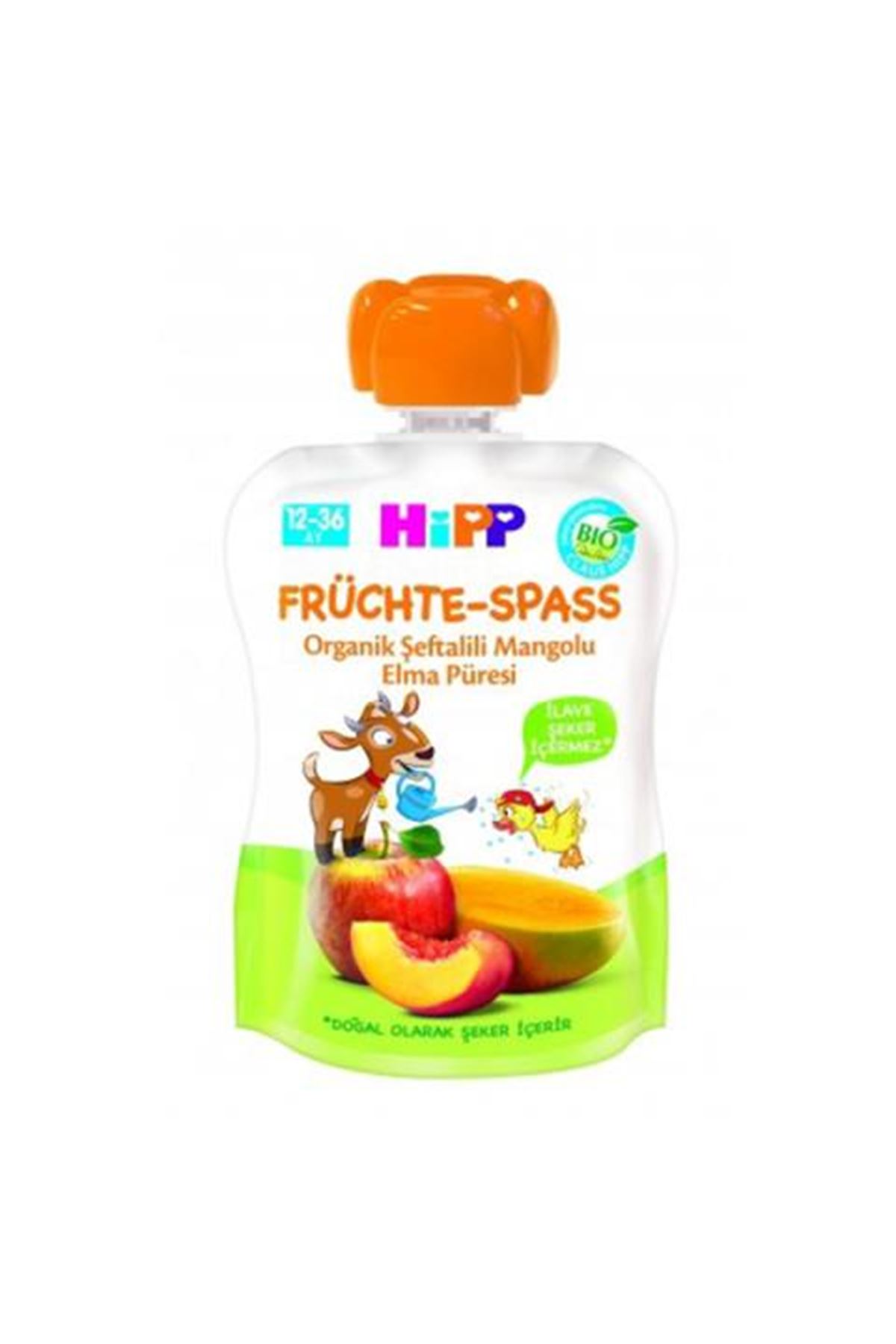 Hipp Organik Şeftalili Mangolu Elma Püresi 100 Gr