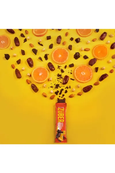 Züber Meyve Barı 40 Gr Kakaolu ve Portakallı
