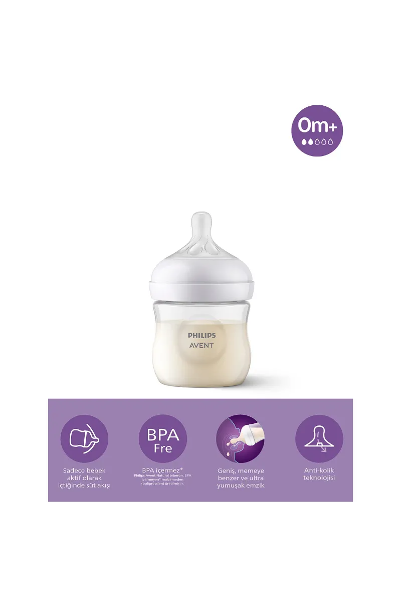 Philips Avent Doğal Tepkili Natural Response PP Biberon 125 ml 0+ Ay