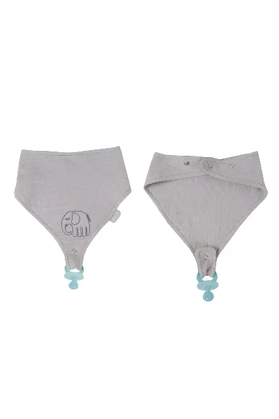 BabyJem Emzik Askılı Müslin Önlük 837 Gri