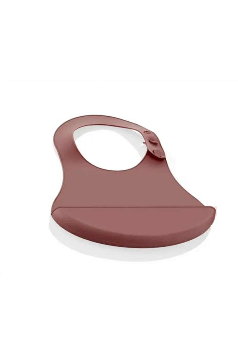 BabyJem Mini Silikon Önlük 718 Mocha