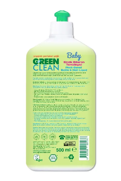 Green Clean Baby Bitkisel Emzik Biberon Temizleyici 500 ml