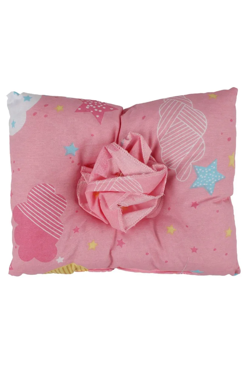 Unisex Pembe Renkli Yıldız Desenli Emzirme Yastığı