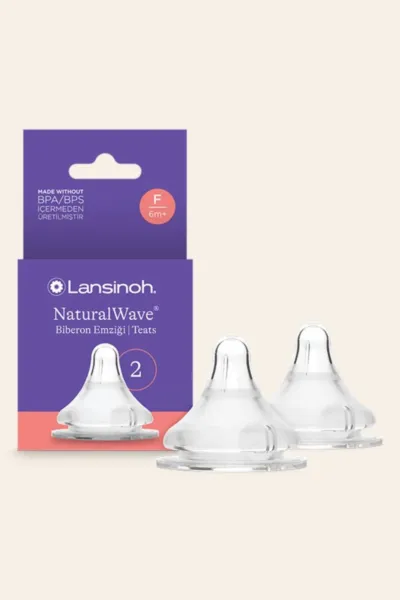 Lansinoh Natural Wave Biberon Emziği Hızlı Akış 2'Li