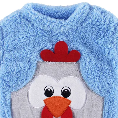 Erkek Bebek Mavi Horozlu Welsoft 2'li Peluş Takım
