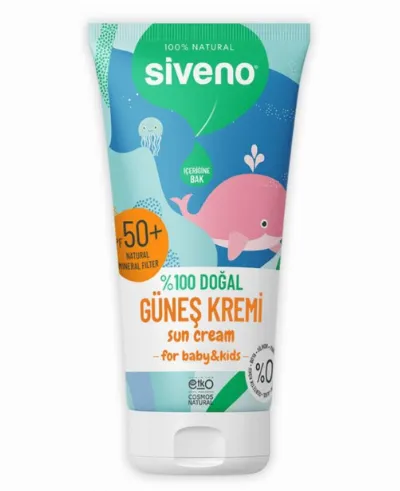 Siveno %100 Doğal Bebekler İçin Güneş Kremi 50 ml