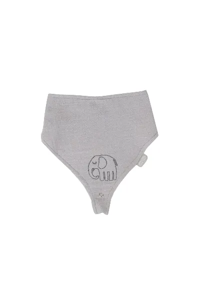 BabyJem Emzik Askılı Müslin Önlük 837 Gri