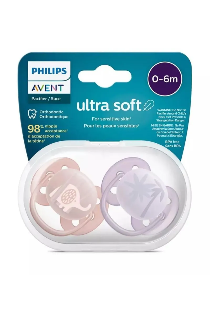 Philips Avent Ultra Yumuşak Emzik 0-6 Ay Kız