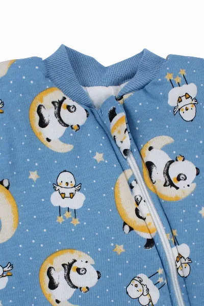 Erkek Çocuk Mavi Panda Desenli Uyku Tulumu 2.5 TOG