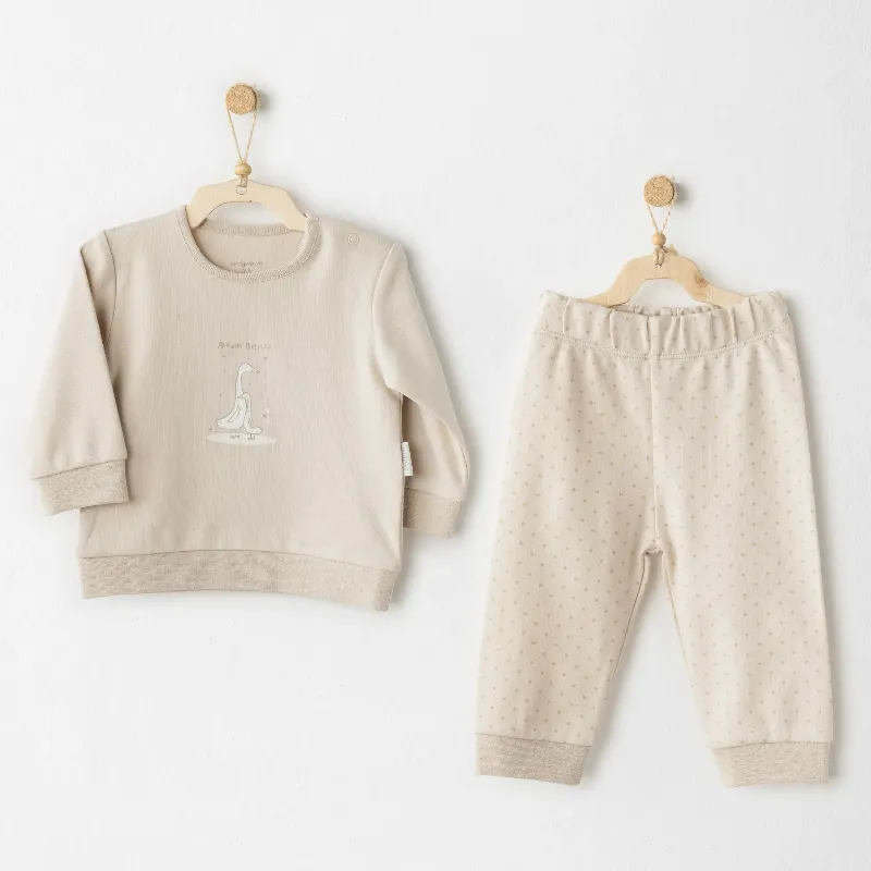 Andywawa AC26062 You Are Special 2'li Takım Beige