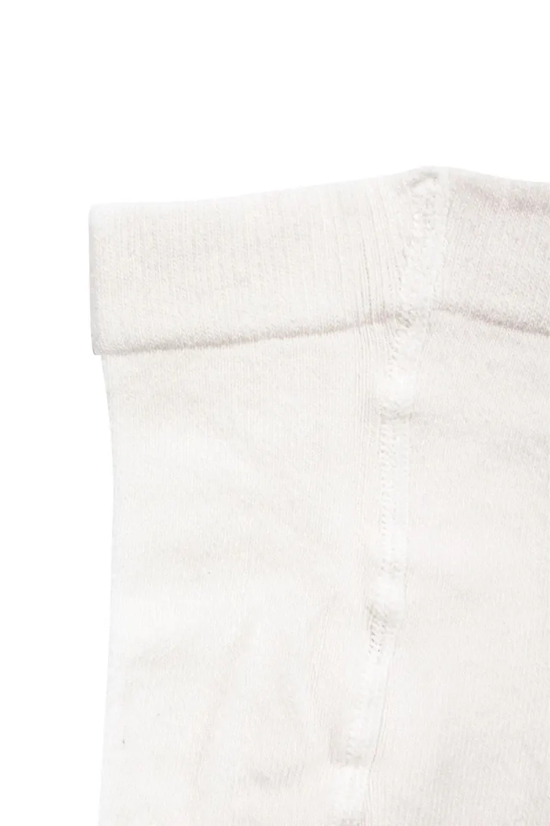 Unisex Ekru Külotlu Çorap