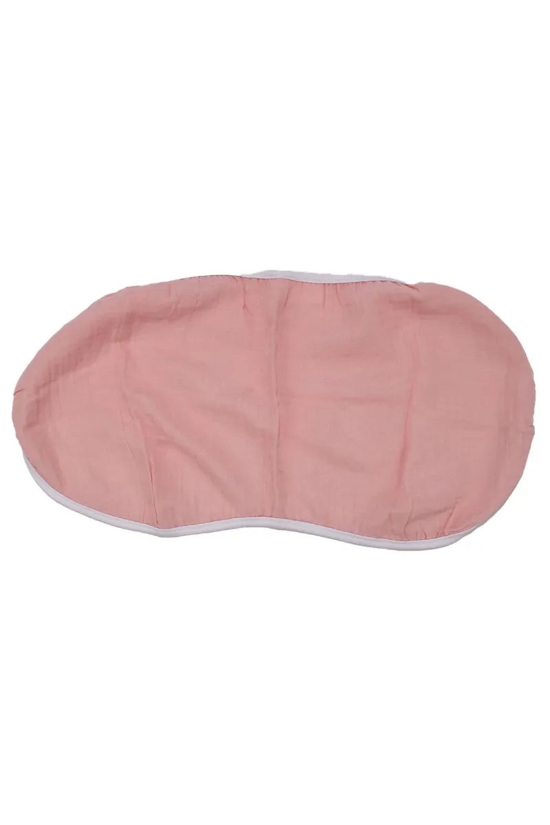 Pembe Çift Kat Müslin Omuz Örtüsü