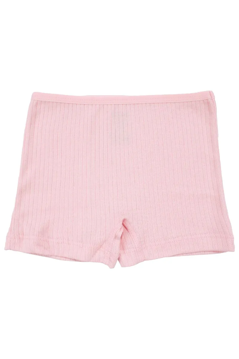 Kız Çocuk Pembe Fitilli Boxer