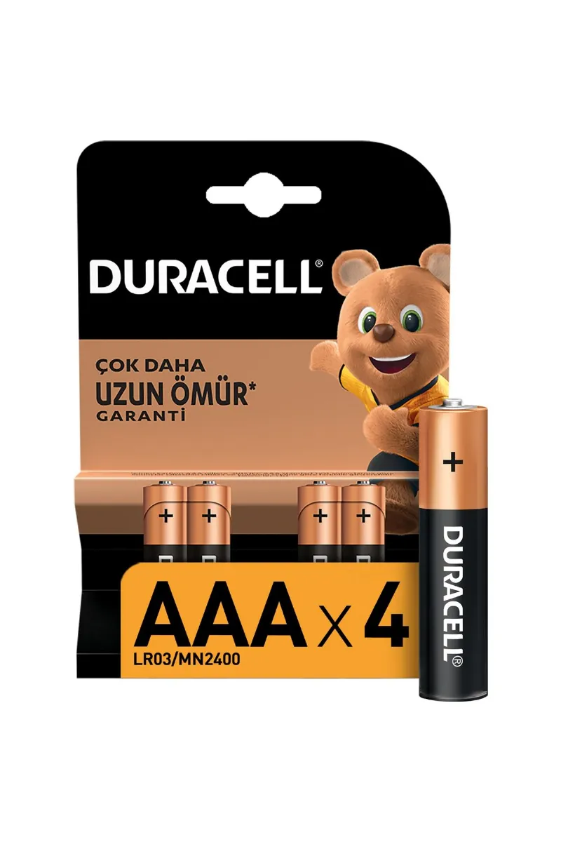 Duracell 4'Lü AAA İnce Kalem Pil