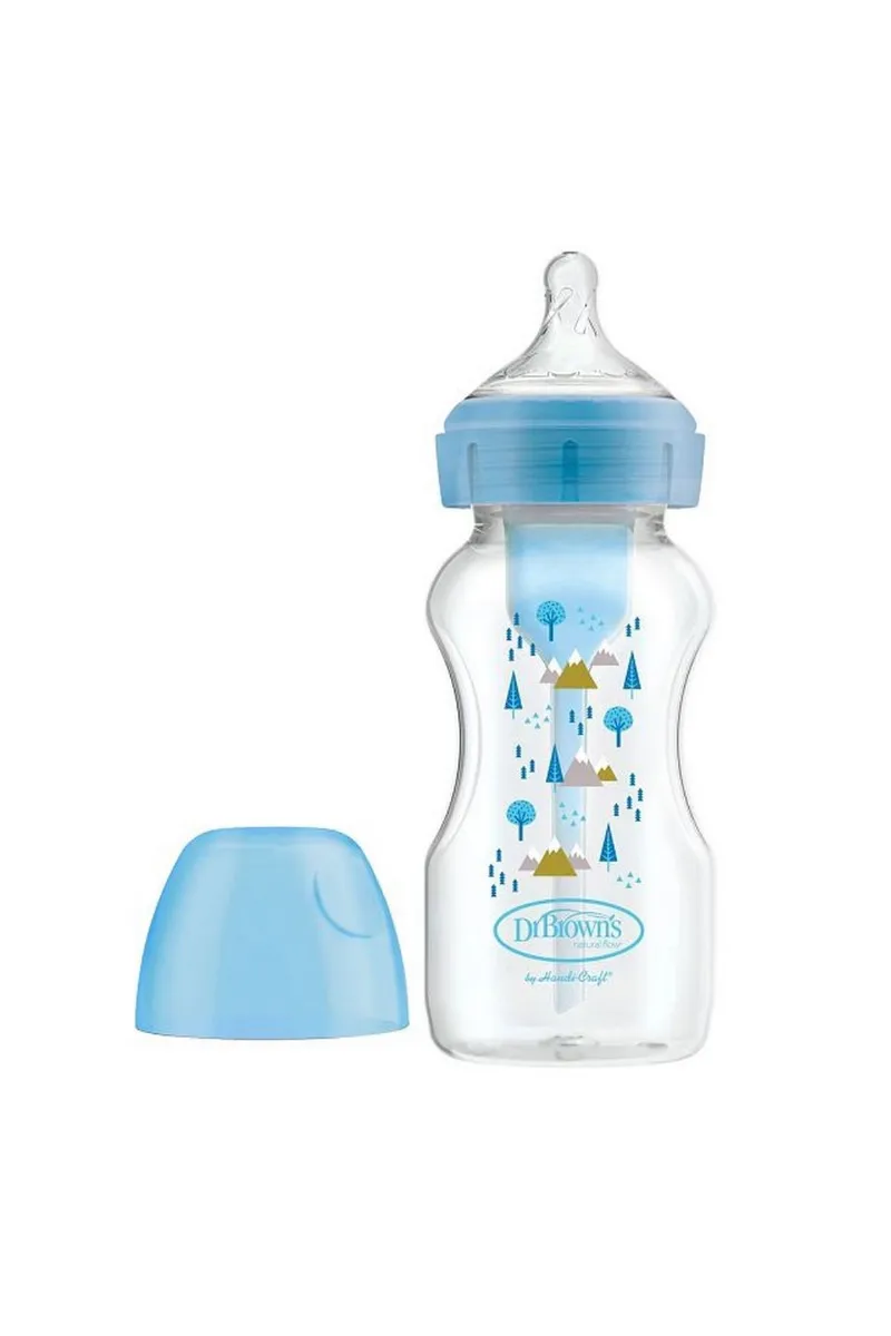 Dr.Brown's PP Geniş Ağız Options Biberon 270 ml Mavi