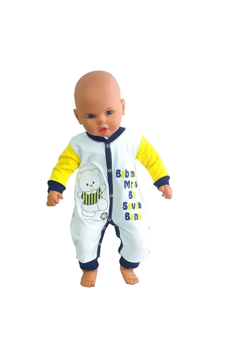 Taraftar FB Fanatik Bebek Tulumu Babamdan Miras Bu Sevda Yazılı