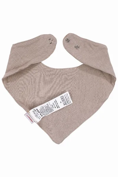Unisex Bej Üçgen Müslin Fular Önlük