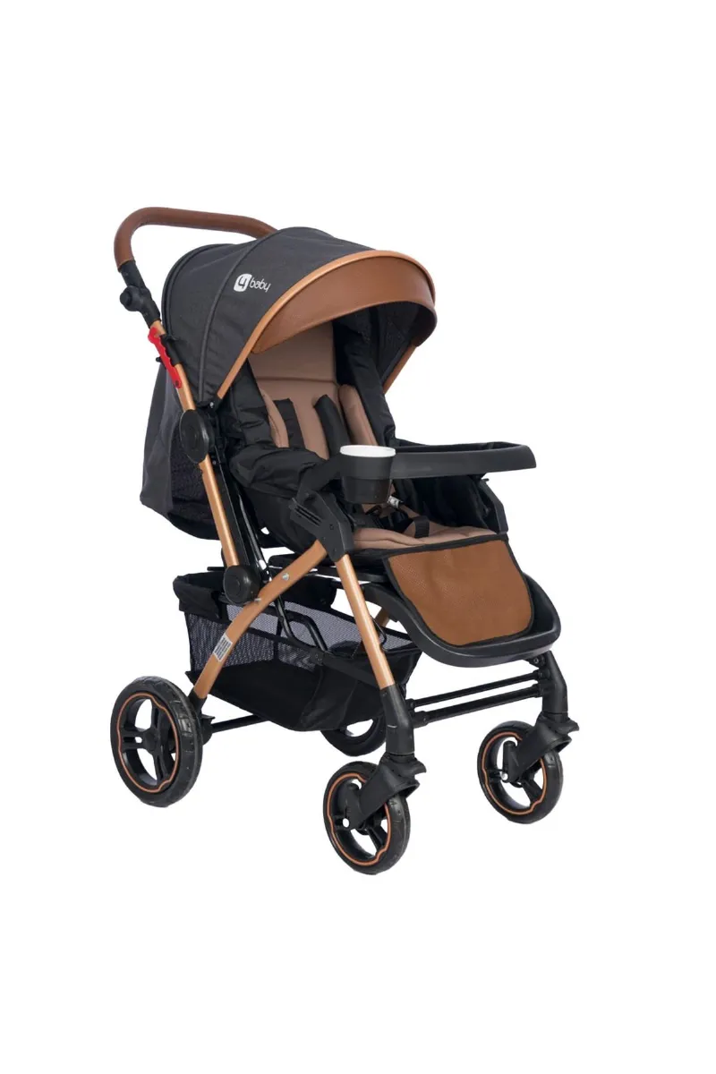 Four Baby Active Plus Gold Antrasit Çift Yönlü Bebek Arabası