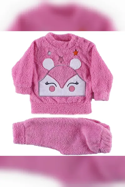 Kız Bebek Pembe Tilkili Welsoft 2'li Peluş Takım