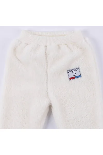 Ekru Welsoft Peluş Tek Alt
