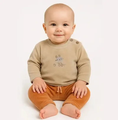 Bistyle 2li Takim Kadife I Love Daddy 14113 Bej